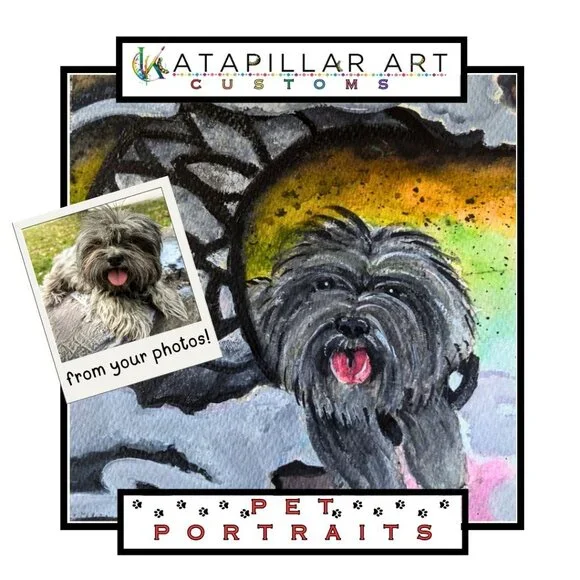 Made to Order Pet Portrait in Watercolor From Your Photo(s)
